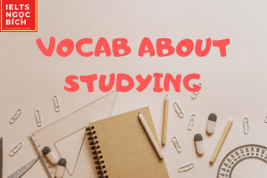 TỔNG HỢP TỪ VỰNG IELTS SPEAKING CHỦ ĐỀ STUDY
